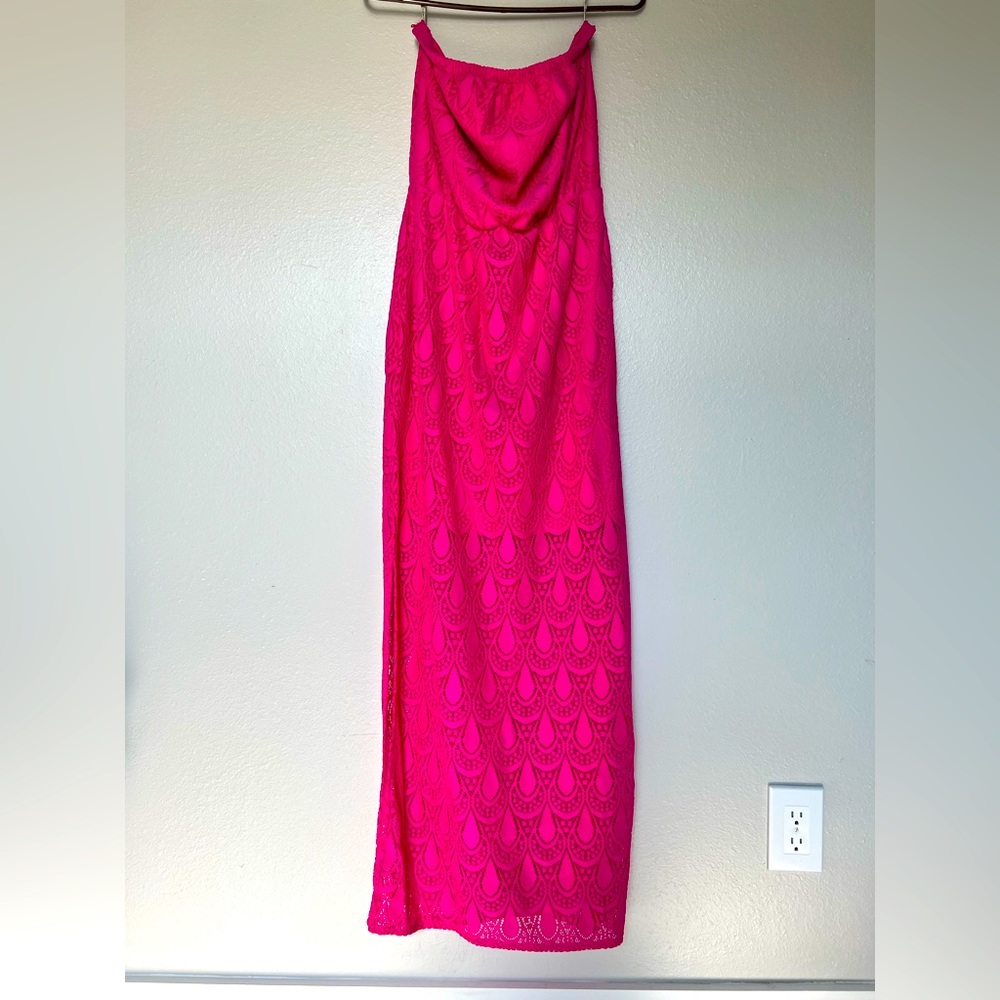 Strapless maxi dress
